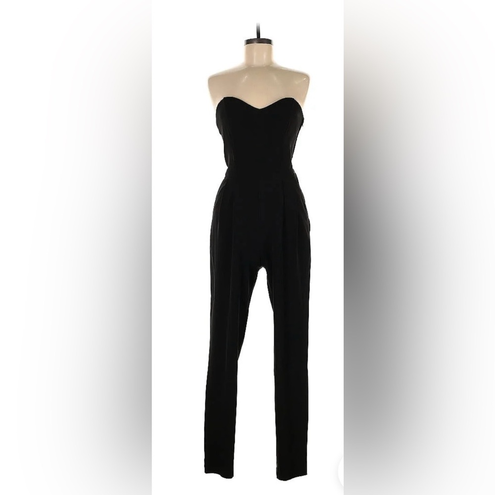 H&M Black Strapless Jumpsuit